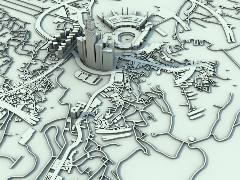 Mecca Downtown Saudi Arabia 3Dモデル