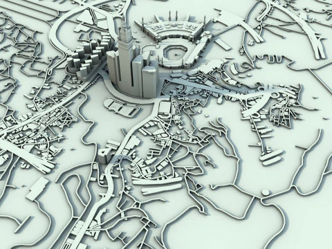 Mecca Downtown Saudi Arabia 3D Model