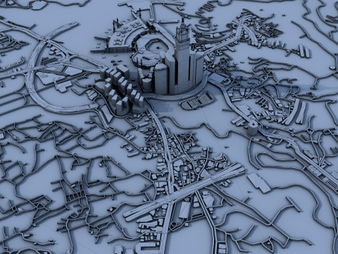 Mecca Downtown Saudi Arabia 3Dモデル