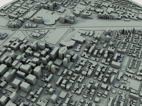 Ottawa City Canada 3D Model
