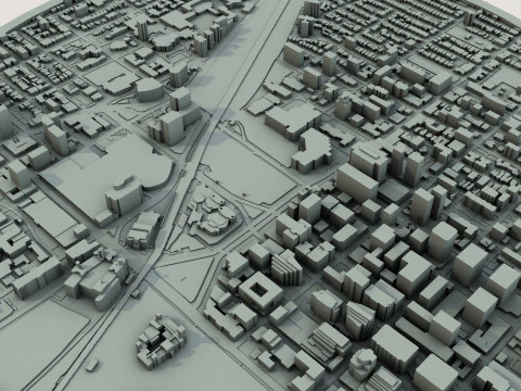 Ottawa City Canada 3D Model