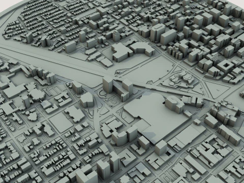 Ottawa City Canada 3D Model