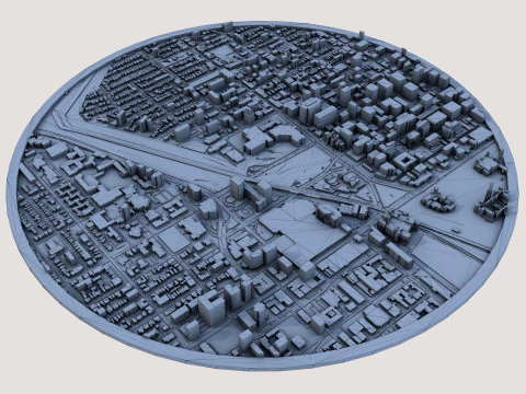 Ottawa City Canada 3D Model