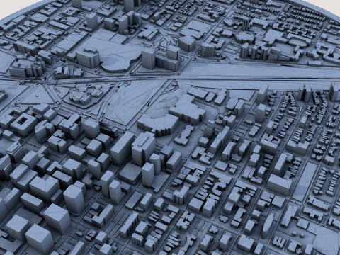Ottawa City Canada 3D Model