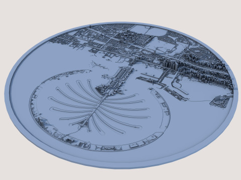 Palm Jumeirah - The Crescent Palm Jumeirah Dubai United Arab Emirates Model 3D