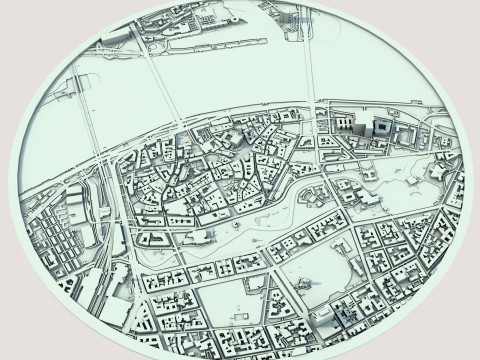 Riga City Latvia 3D Модель