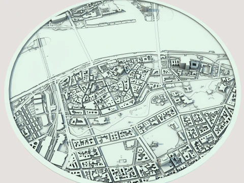 Riga City Latvia 3D Model
