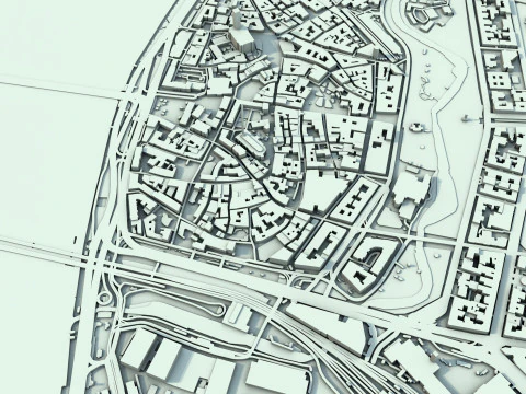 Riga City Latvia 3D Model