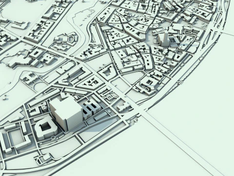 Riga City Latvia 3D Model
