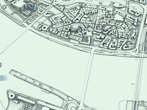 Riga City Latvia 3D Модель
