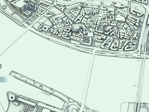 Riga City Latvia 3D Model