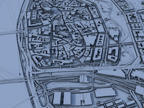 Riga City Latvia 3D Модель