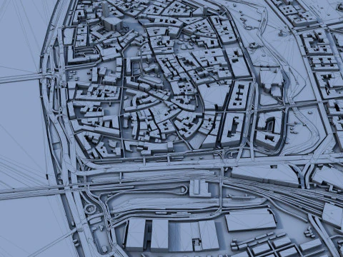Riga City Latvia 3D Model