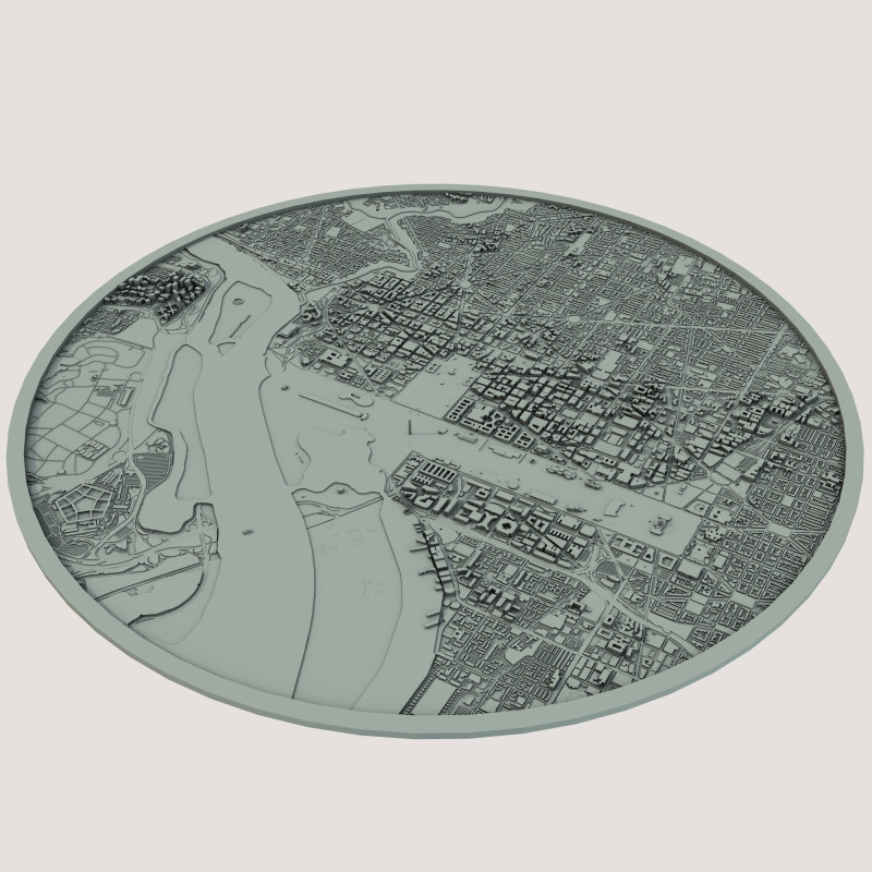 Washington City United States Modelo 3D .c4d .max .obj .3ds .fbx .stl .blend 