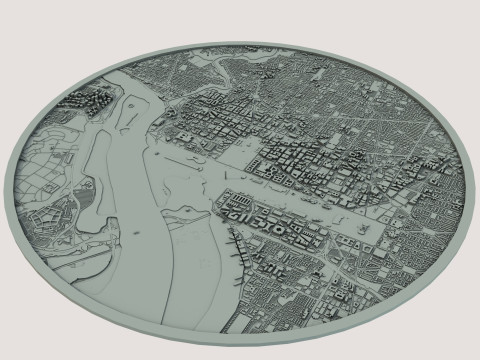 Washington City United States Modèle 3D
