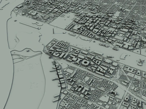 Washington City United States 3D Model