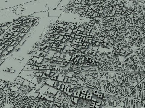 Washington City United States Modelo 3D