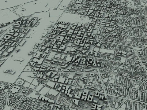 Washington City United States 3D Model