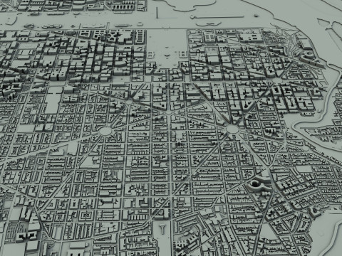 Washington City United States Modelo 3D