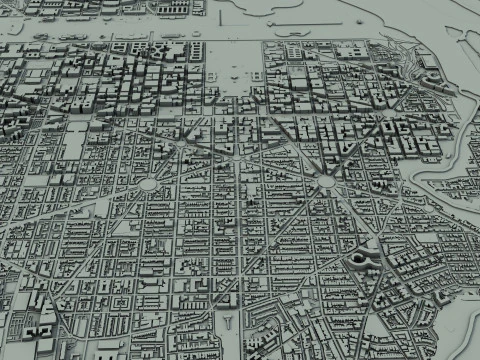 Washington City United States 3D Model