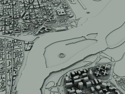 Washington City United States 3D Model