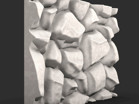 Stone Wall 052 Model 3D