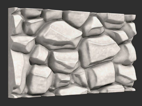 Stone Wall 052 3D Model