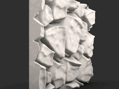 Stone Wall 053 3D Model