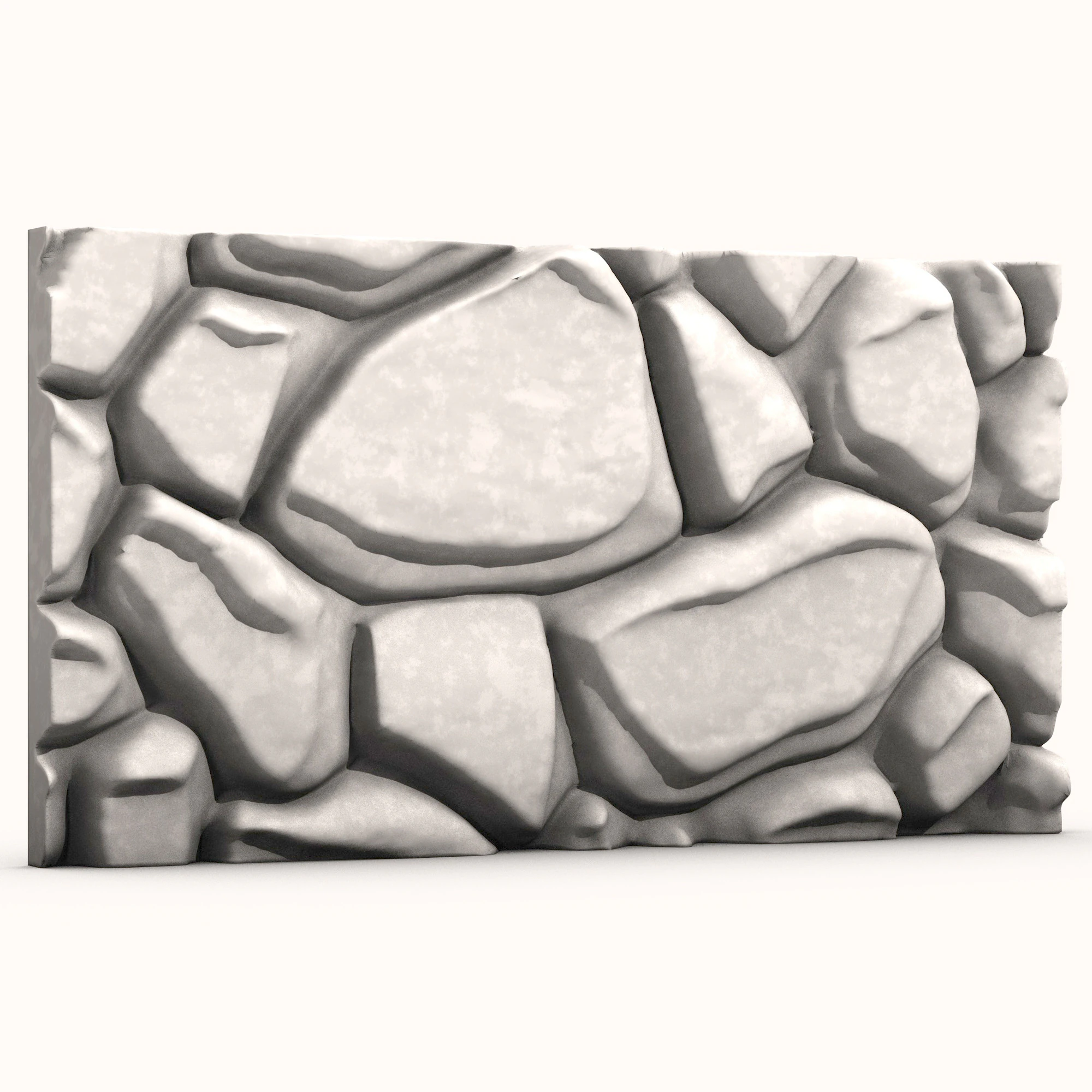 Stone Wall 054 3D Model .c4d .max .obj .3ds .fbx .stl .blend