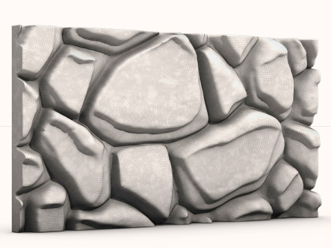 Stone Wall 054 3D मॉडल
