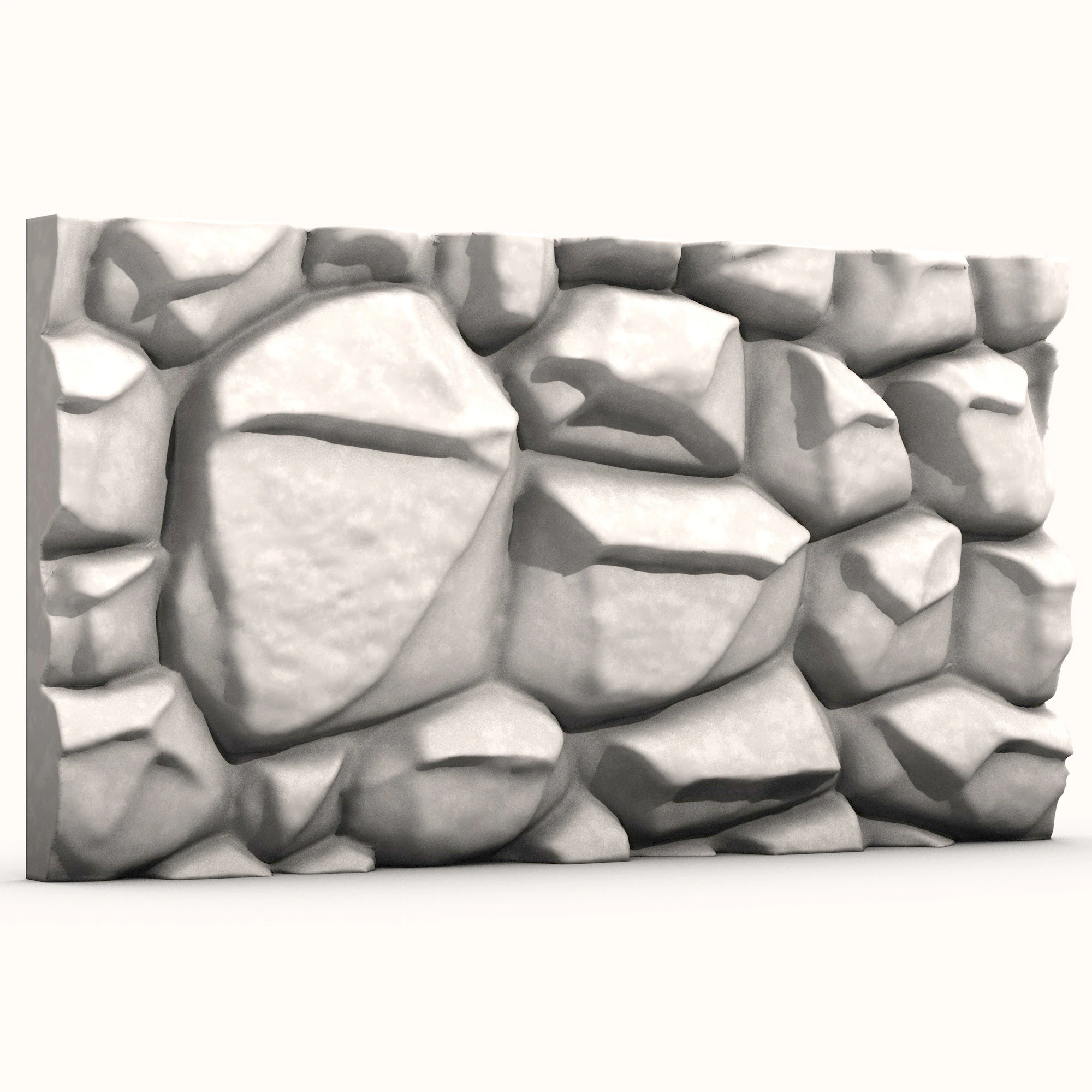 Stone Wall 055 3D Model .c4d .max .obj .3ds .fbx .stl .blend 
