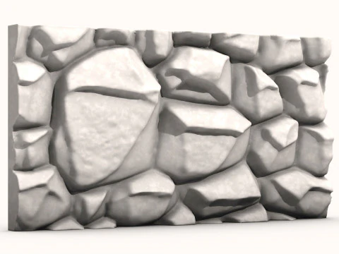 Stenen muur 055 3D Model