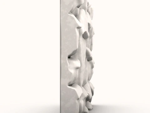 Stone Wall 055 3D Model