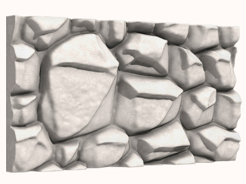 Stone Wall 055 Modelo 3D