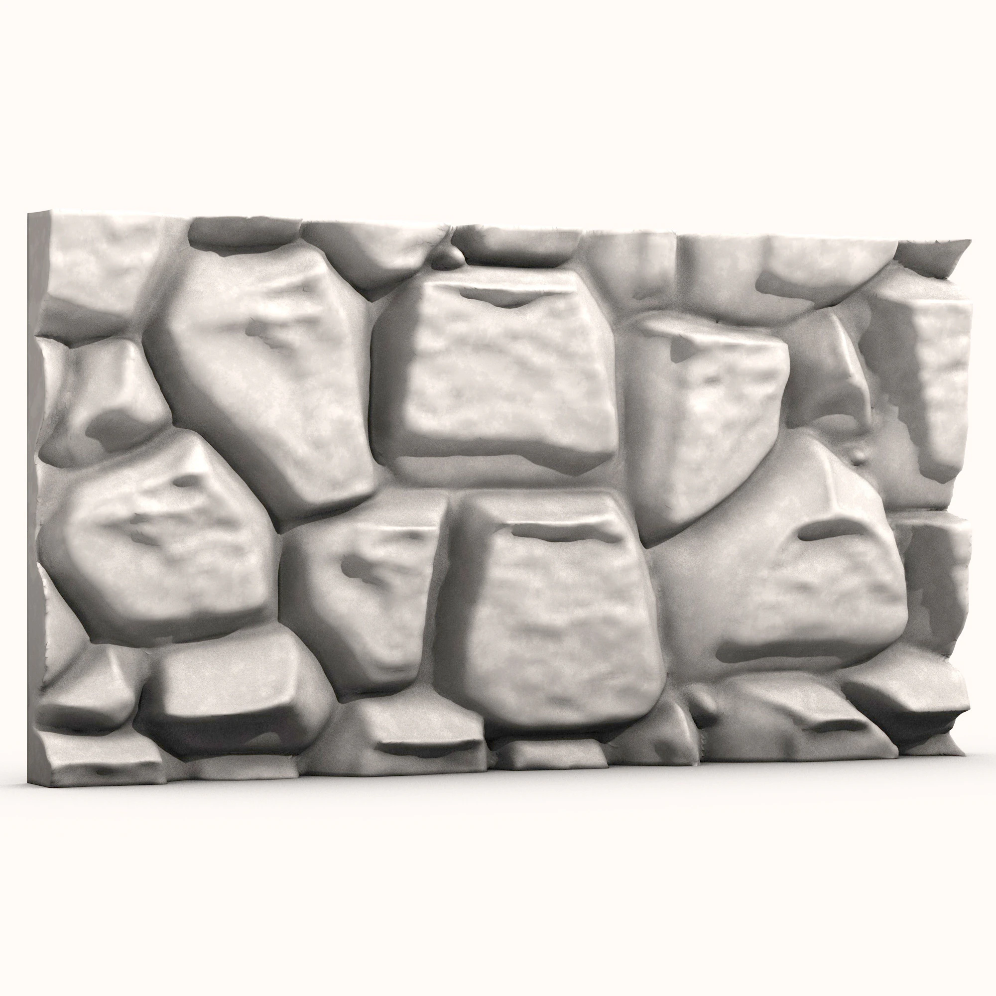 Stone Wall 056 3D Model .c4d .max .obj .3ds .fbx .stl .blend 