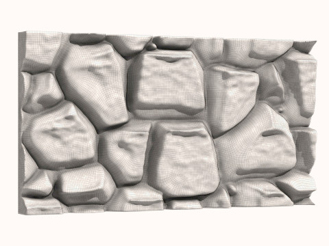 Stone Wall 056 3D 模型