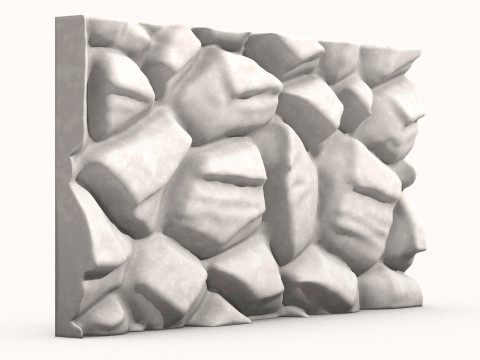 Stone Wall 057 3D-Modell