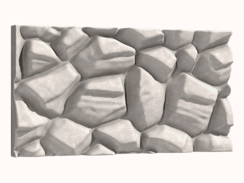 Stone Wall 057 3D-Modell