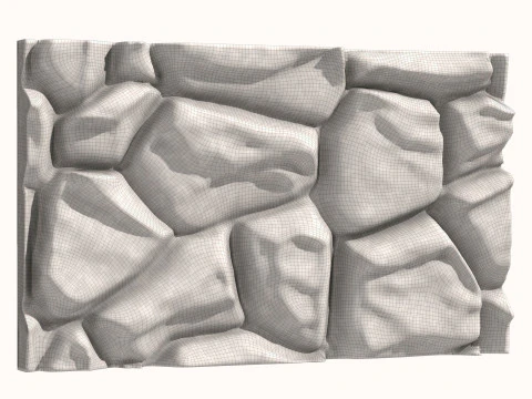 Stone Wall 058 3D Model