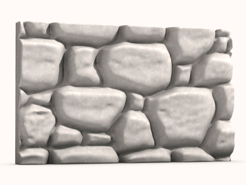 Stone Wall 059 3D Model