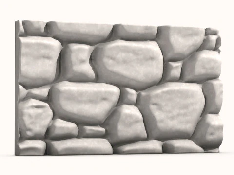 Mur de pierre 059 Modèle 3D