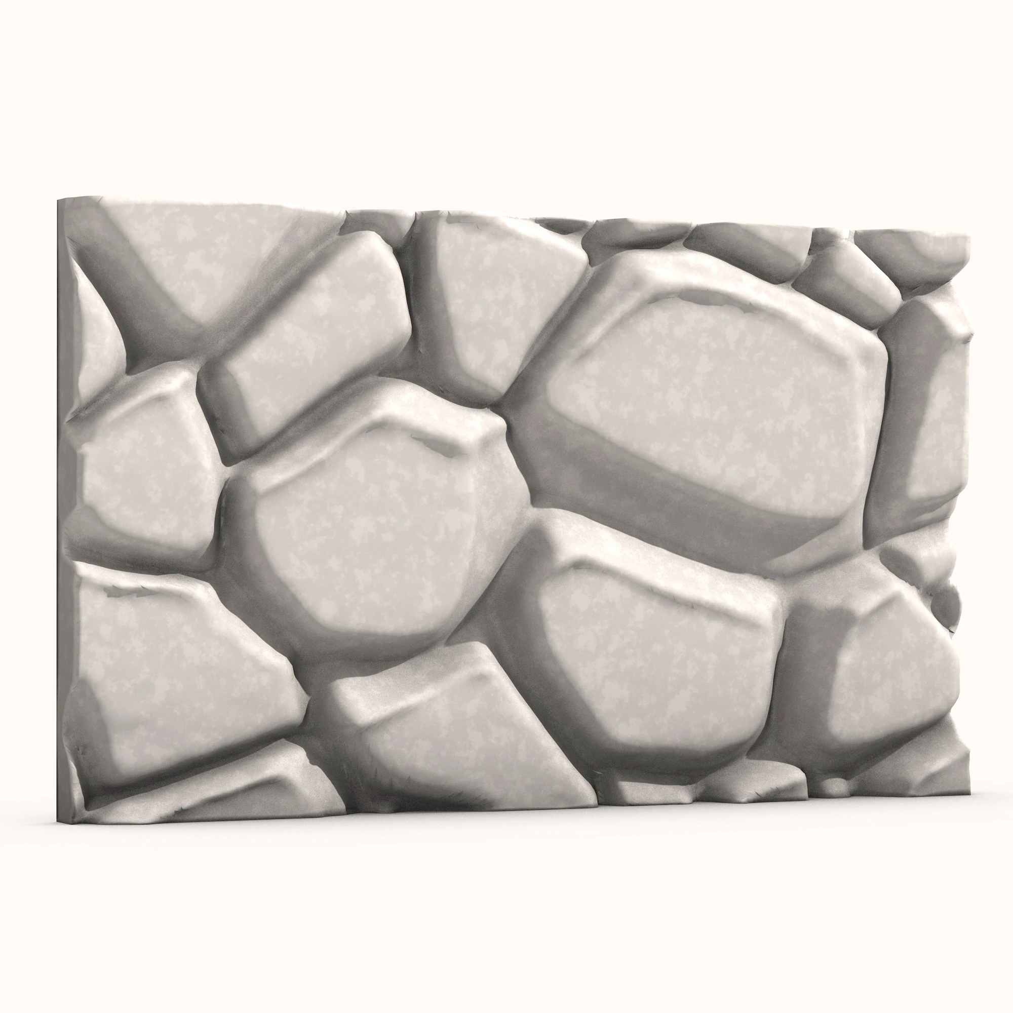 Stone Wall 060 3D Model .c4d .max .obj .3ds .fbx .stl .blend 