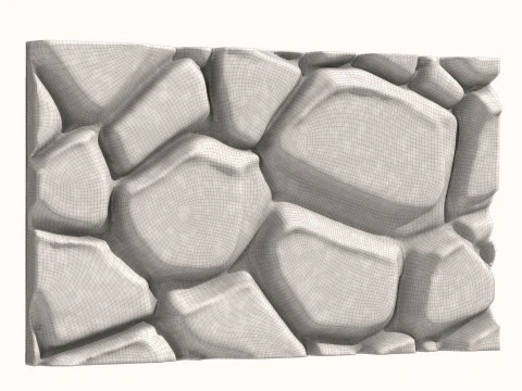 Stone Wall 060 3D Model
