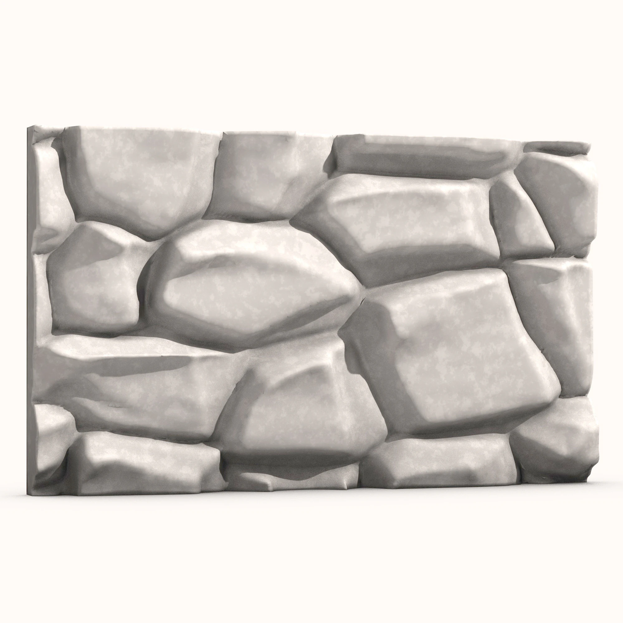 Stone Wall 062 3D Model .c4d .max .obj .3ds .fbx .stl .blend 