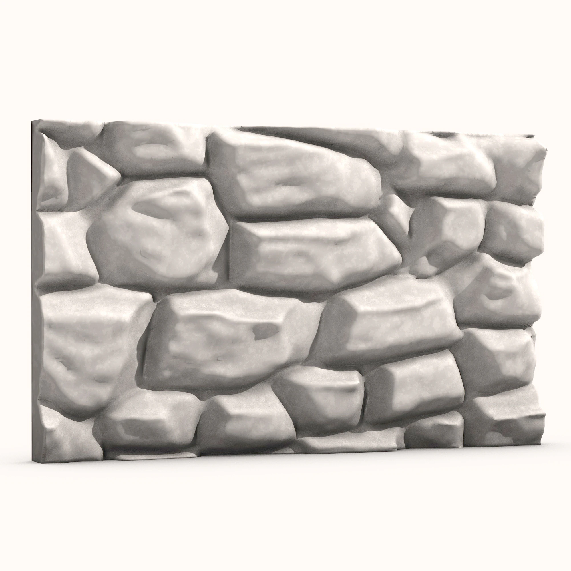 Stone Wall 063 3D Model .c4d .max .obj .3ds .fbx .stl .blend