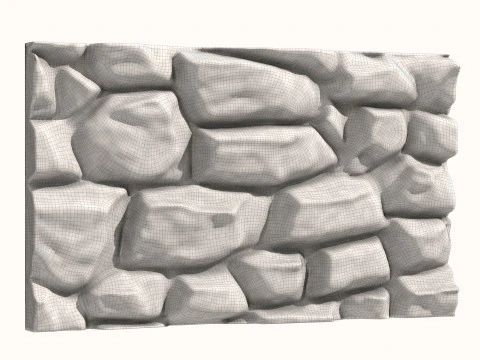 Stone Wall 063 3D Model