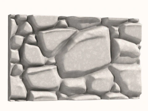 Stone Wall 064 3D Model