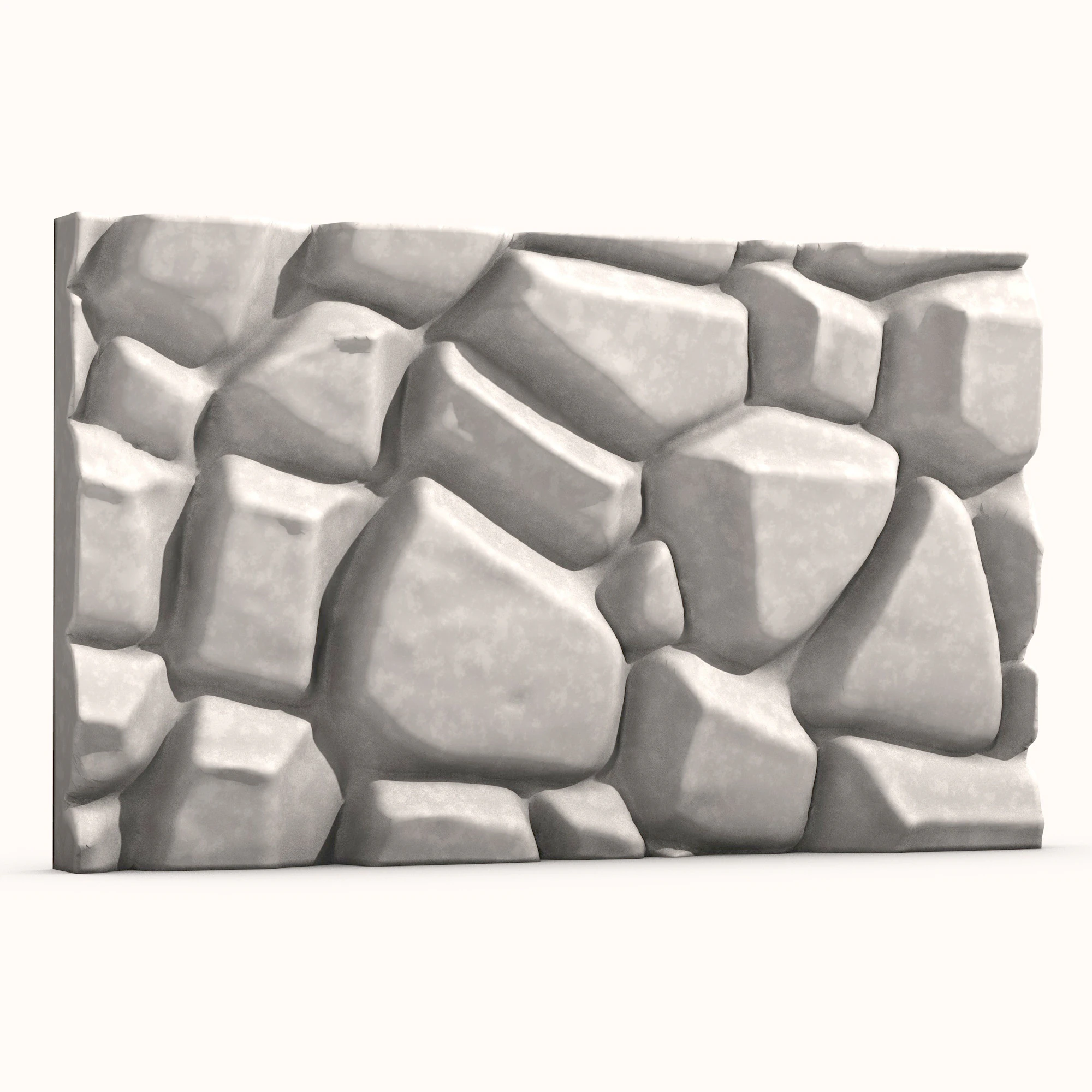 Stone Wall 065 3D Model .c4d .max .obj .3ds .fbx .stl .blend 