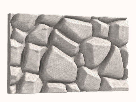 Stone Wall 065 3D Модель