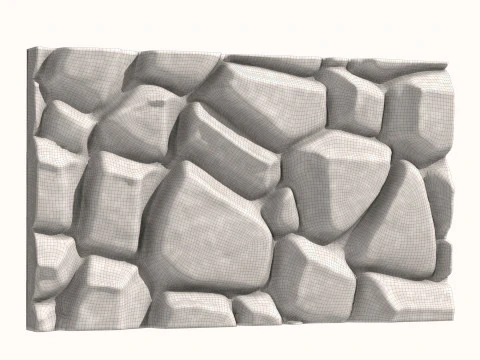 Stone Wall 065 3D Model
